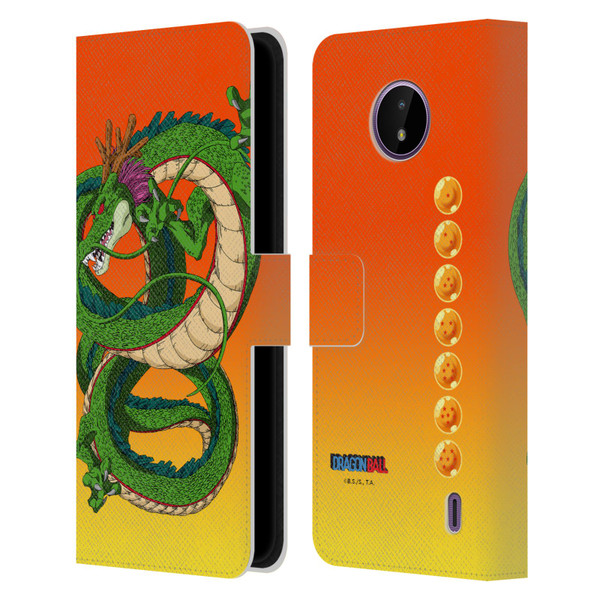 Dragon Ball Characters Shenron Leather Book Wallet Case Cover For Nokia C10 / C20