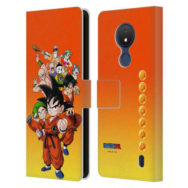 Dragon Ball Characters Group Leather Book Wallet Case Cover For Nokia C21