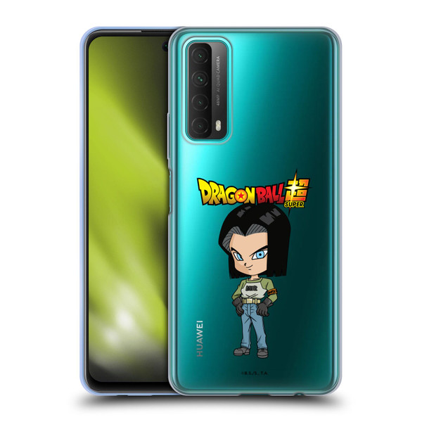 Dragon Ball Super Characters Android 17 Soft Gel Case for Huawei P Smart (2021)