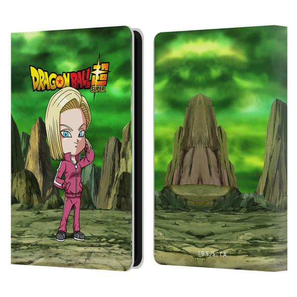 Dragon Ball Super Characters Android 18 Leather Book Wallet Case Cover For Amazon Kindle Paperwhite 5 (2021)