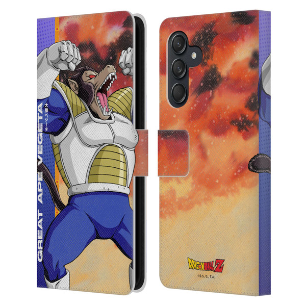 Dragon Ball Z Saiyan Arc Characters Great Ape Vegeta Leather Book Wallet Case Cover For Samsung Galaxy M55 5G