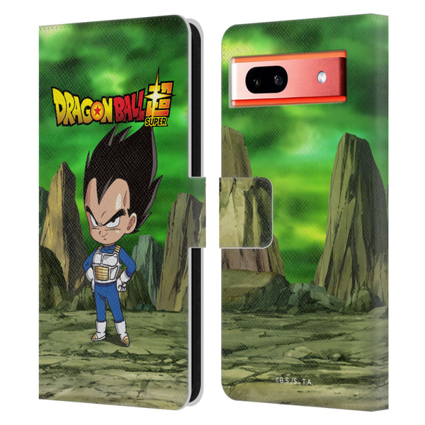 Dragon Ball Super Characters Vegeta Leather Book Wallet Case Cover For Google Pixel 7a