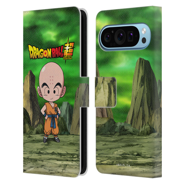 Dragon Ball Super Characters Krillin Leather Book Wallet Case Cover For Google Pixel 9 / Pixel 9 Pro