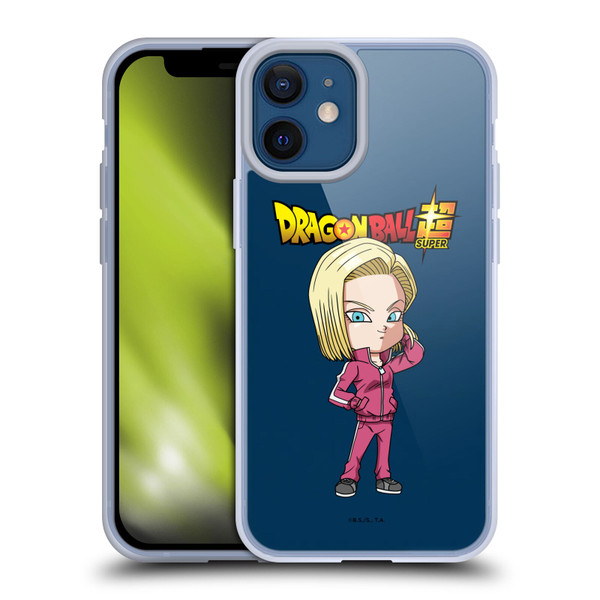 Dragon Ball Super Characters Android 18 Soft Gel Case for Apple iPhone 12 Mini