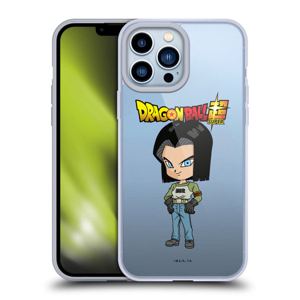 Dragon Ball Super Characters Android 17 Soft Gel Case for Apple iPhone 13 Pro Max