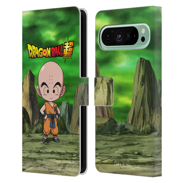 Dragon Ball Super Characters Krillin Leather Book Wallet Case Cover For Google Pixel 9 Pro XL
