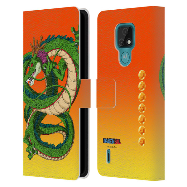 Dragon Ball Characters Shenron Leather Book Wallet Case Cover For Motorola Moto E7