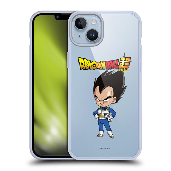 Dragon Ball Super Characters Vegeta Soft Gel Case for Apple iPhone 14 Plus