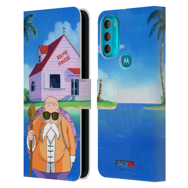 Dragon Ball Characters Master Roshi Leather Book Wallet Case Cover For Motorola Moto G71 5G
