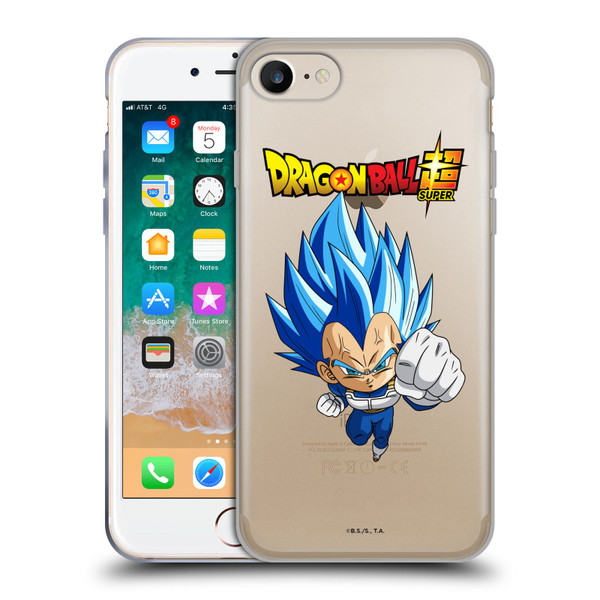 Dragon Ball Super Characters SSGSS Evolved Vegeta Soft Gel Case for Apple iPhone 7 / 8 / SE 2020 & 2022