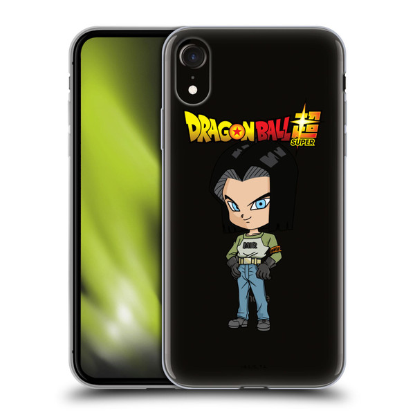 Dragon Ball Super Characters Android 17 Soft Gel Case for Apple iPhone XR