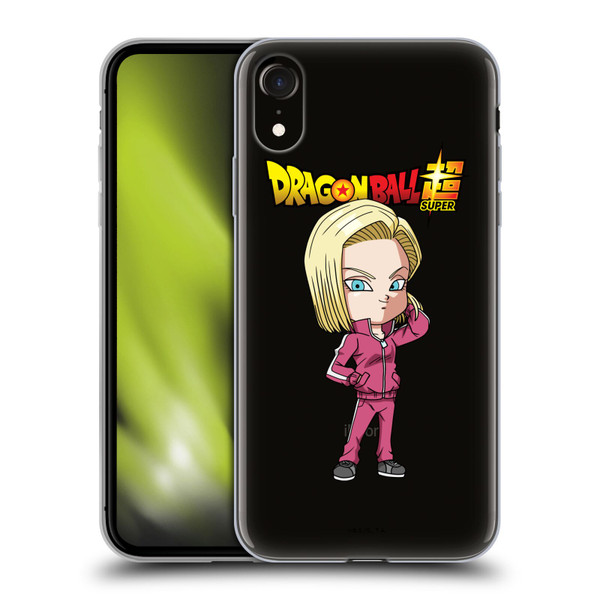 Dragon Ball Super Characters Android 18 Soft Gel Case for Apple iPhone XR