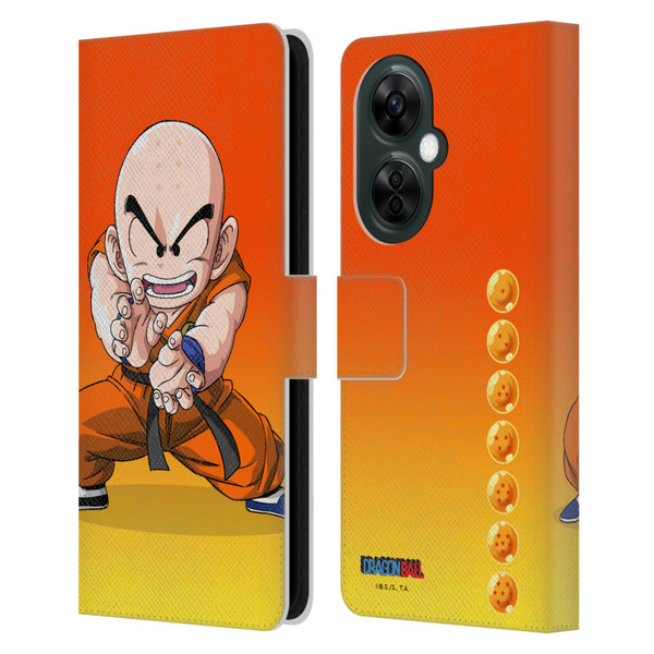 Dragon Ball Characters Krillin Leather Book Wallet Case Cover For OnePlus Nord CE 3 Lite 5G
