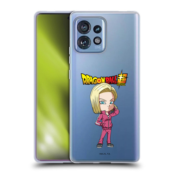 Dragon Ball Super Characters Android 18 Soft Gel Case for Motorola Moto Edge 40 Pro
