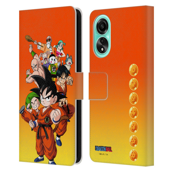 Dragon Ball Characters Group Leather Book Wallet Case Cover For OPPO A78 4G