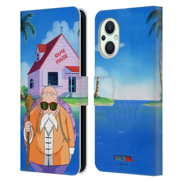 Dragon Ball Characters Master Roshi Leather Book Wallet Case Cover For OPPO Reno8 Lite