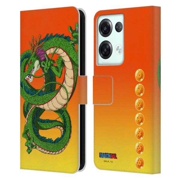 Dragon Ball Characters Shenron Leather Book Wallet Case Cover For OPPO Reno8 Pro