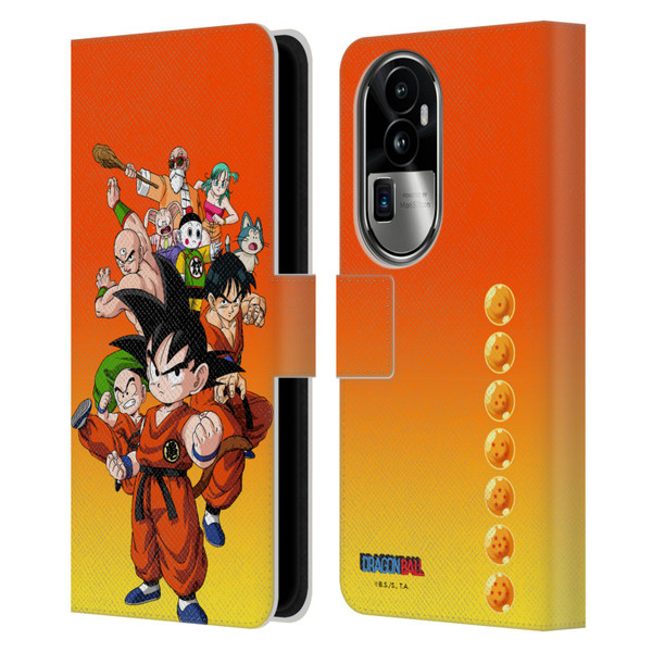 Dragon Ball Characters Group Leather Book Wallet Case Cover For OPPO Reno10 Pro+