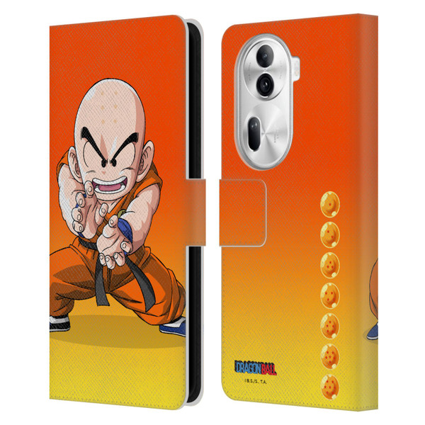 Dragon Ball Characters Krillin Leather Book Wallet Case Cover For OPPO Reno11