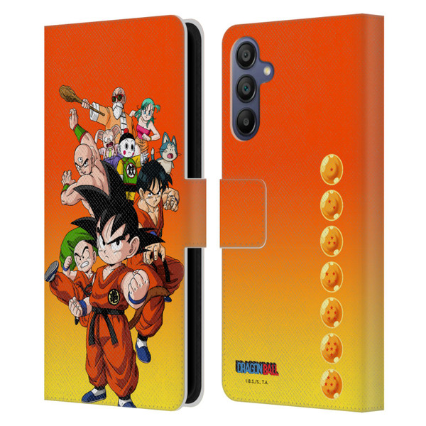Dragon Ball Characters Group Leather Book Wallet Case Cover For Samsung Galaxy A15