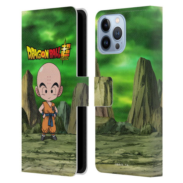 Dragon Ball Super Characters Krillin Leather Book Wallet Case Cover For Apple iPhone 13 Pro Max