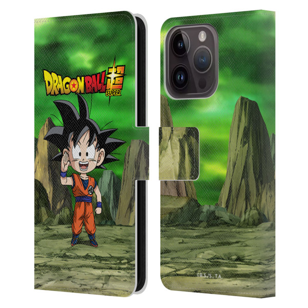Dragon Ball Super Characters Goku Leather Book Wallet Case Cover For Apple iPhone 15 Pro