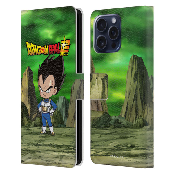Dragon Ball Super Characters Vegeta Leather Book Wallet Case Cover For Apple iPhone 16 Pro Max
