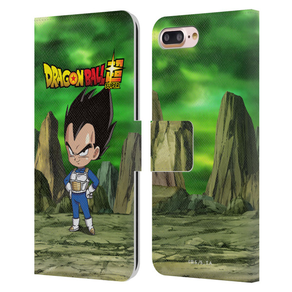 Dragon Ball Super Characters Vegeta Leather Book Wallet Case Cover For Apple iPhone 7 Plus / iPhone 8 Plus