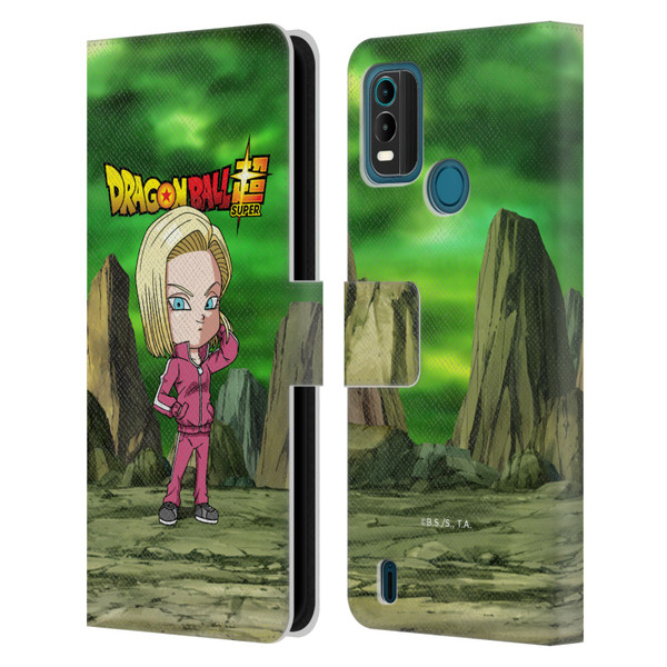 Dragon Ball Super Characters Android 18 Leather Book Wallet Case Cover For Nokia G11 Plus