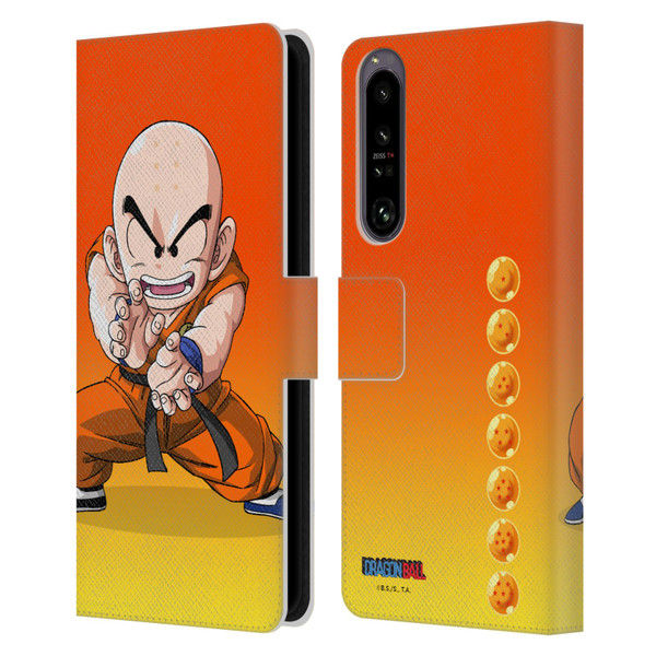 Dragon Ball Characters Krillin Leather Book Wallet Case Cover For Sony Xperia 1 IV