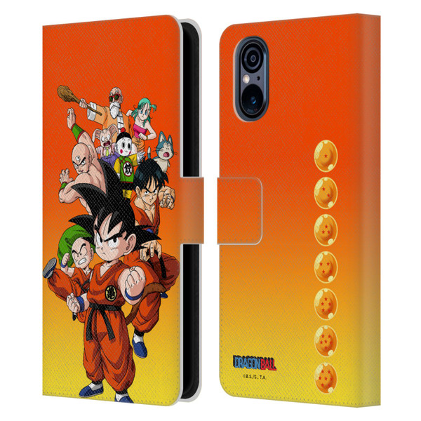 Dragon Ball Characters Group Leather Book Wallet Case Cover For Sony Xperia 5 V 5G