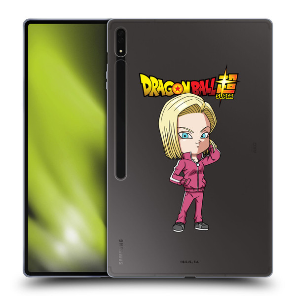 Dragon Ball Super Characters Android 18 Soft Gel Case for Samsung Galaxy Tab S8 Ultra