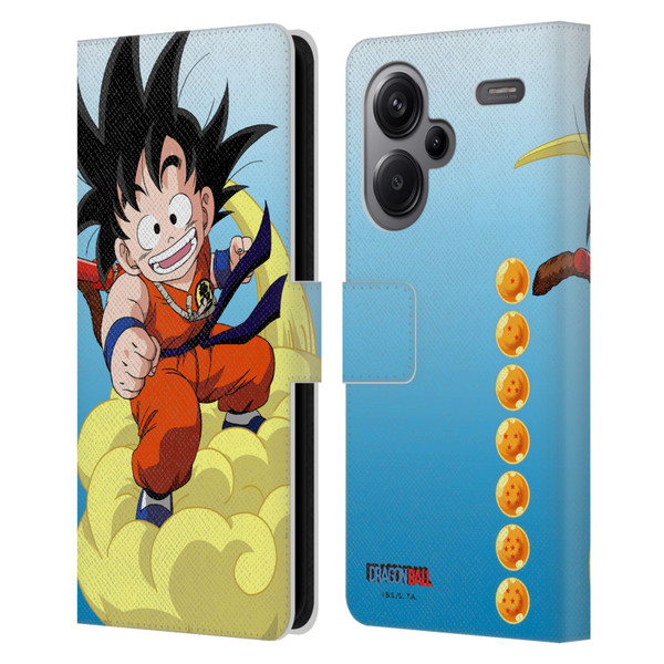Dragon Ball Characters Goku Leather Book Wallet Case Cover For Xiaomi Redmi Note 13 Pro Plus 5G