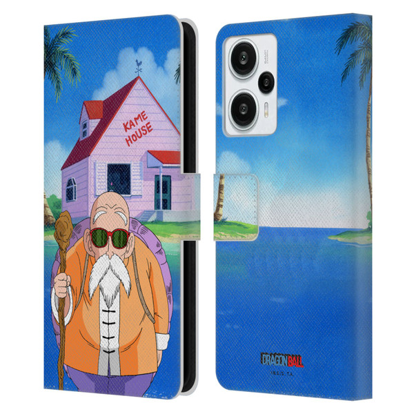Dragon Ball Characters Master Roshi Leather Book Wallet Case Cover For Xiaomi Redmi Note 12T