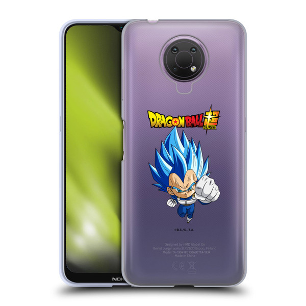Dragon Ball Super Characters SSGSS Evolved Vegeta Soft Gel Case for Nokia G10