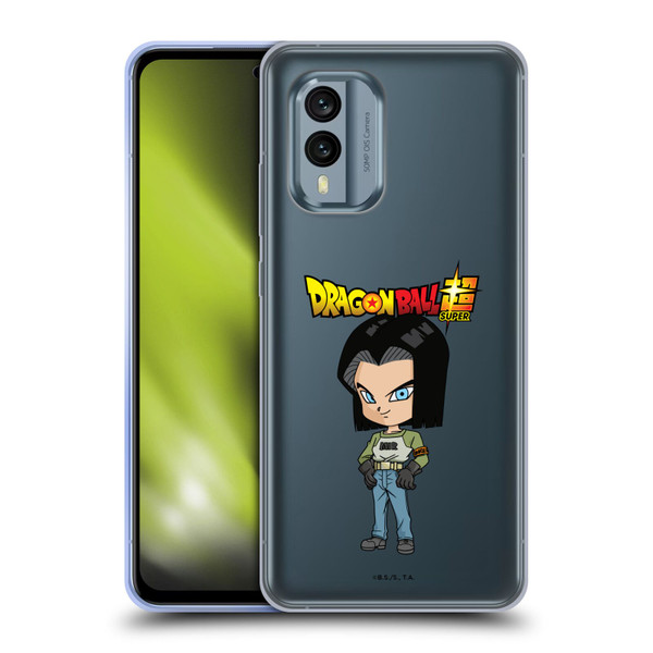 Dragon Ball Super Characters Android 17 Soft Gel Case for Nokia X30