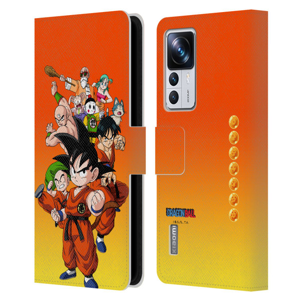 Dragon Ball Characters Group Leather Book Wallet Case Cover For Xiaomi 12T Pro