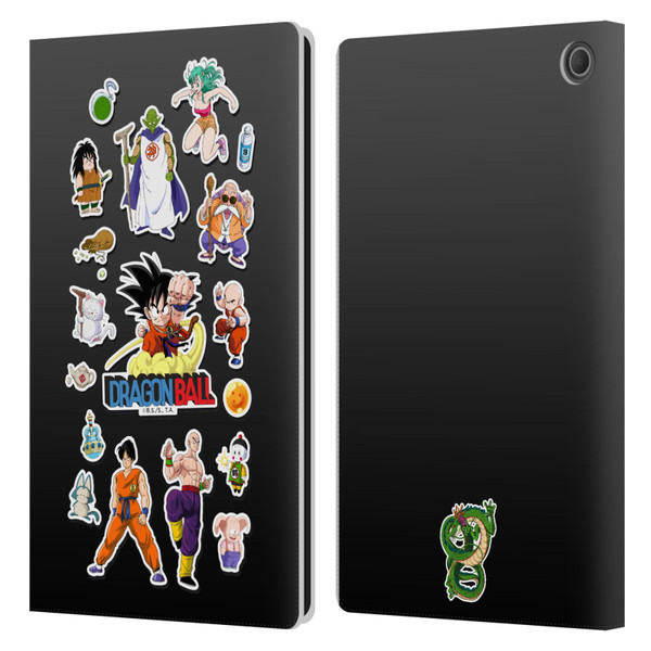 Dragon Ball Iconic Characters Collage Leather Book Wallet Case Cover For Amazon Fire Max 11 2023