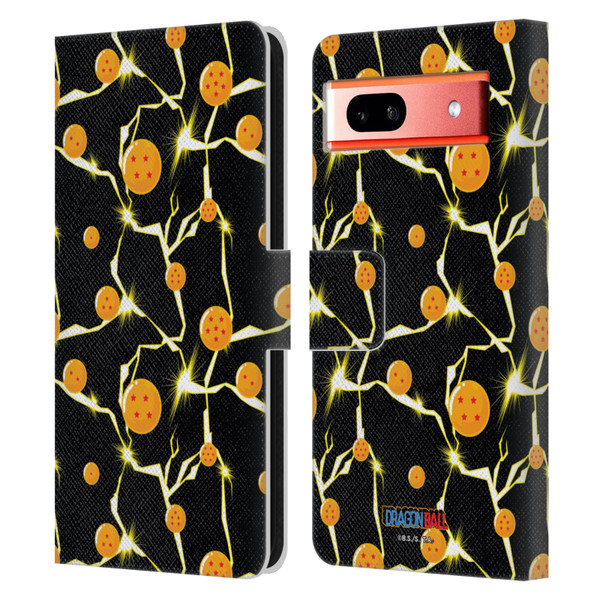 Dragon Ball Iconic Pattern Leather Book Wallet Case Cover For Google Pixel 7a