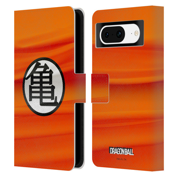 Dragon Ball Iconic Kame Symbol Leather Book Wallet Case Cover For Google Pixel 8