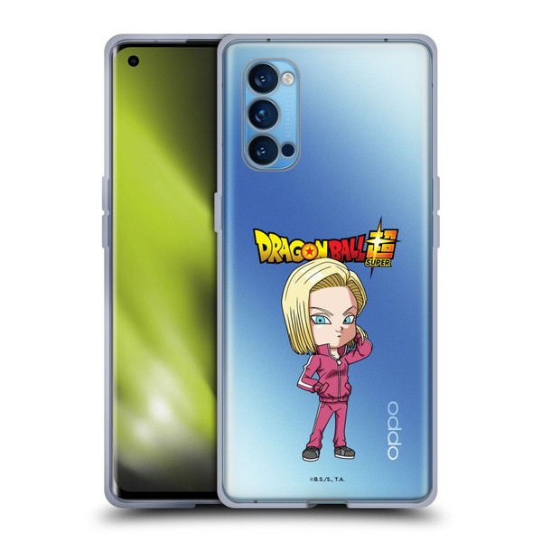 Dragon Ball Super Characters Android 18 Soft Gel Case for OPPO Reno 4 Pro 5G