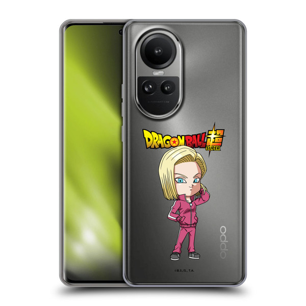 Dragon Ball Super Characters Android 18 Soft Gel Case for OPPO Reno10 5G / Reno10 Pro 5G