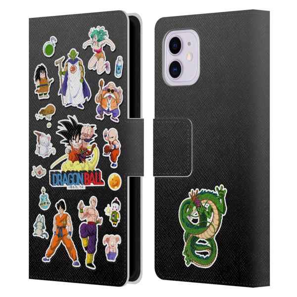 Dragon Ball Iconic Characters Collage Leather Book Wallet Case Cover For Apple iPhone 11