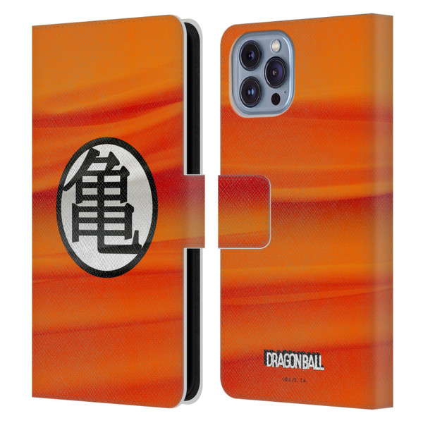 Dragon Ball Iconic Kame Symbol Leather Book Wallet Case Cover For Apple iPhone 14