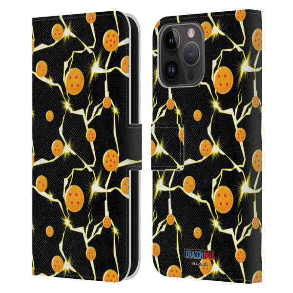 Dragon Ball Iconic Pattern Leather Book Wallet Case Cover For Apple iPhone 15 Pro Max