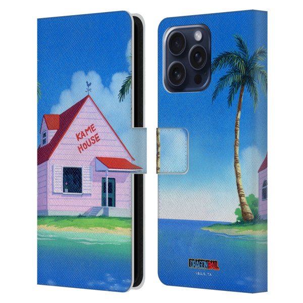 Dragon Ball Iconic Kame House Leather Book Wallet Case Cover For Apple iPhone 16 Pro Max