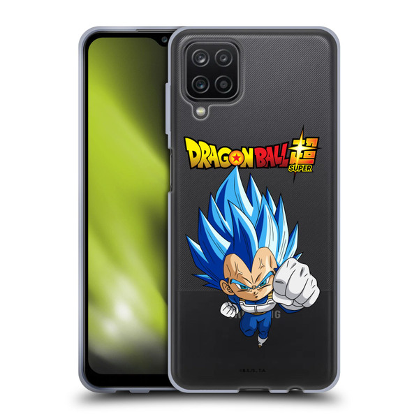 Dragon Ball Super Characters SSGSS Evolved Vegeta Soft Gel Case for Samsung Galaxy A12 (2020)