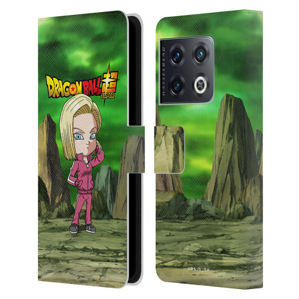 Dragon Ball Super Characters Android 18 Leather Book Wallet Case Cover For OnePlus 10 Pro