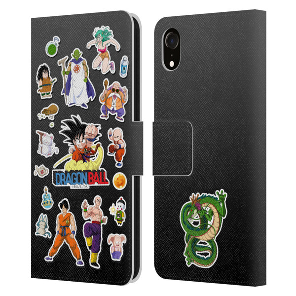 Dragon Ball Iconic Characters Collage Leather Book Wallet Case Cover For Apple iPhone XR