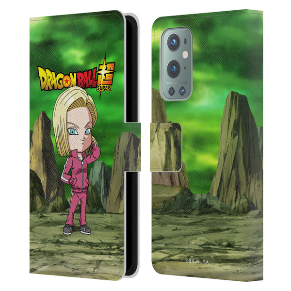 Dragon Ball Super Characters Android 18 Leather Book Wallet Case Cover For OnePlus 9